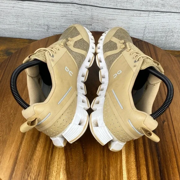 On Running Beige Athletic Shoes - Picture 9 of 14